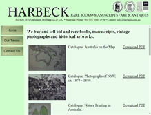 Tablet Screenshot of harbeck.com.au